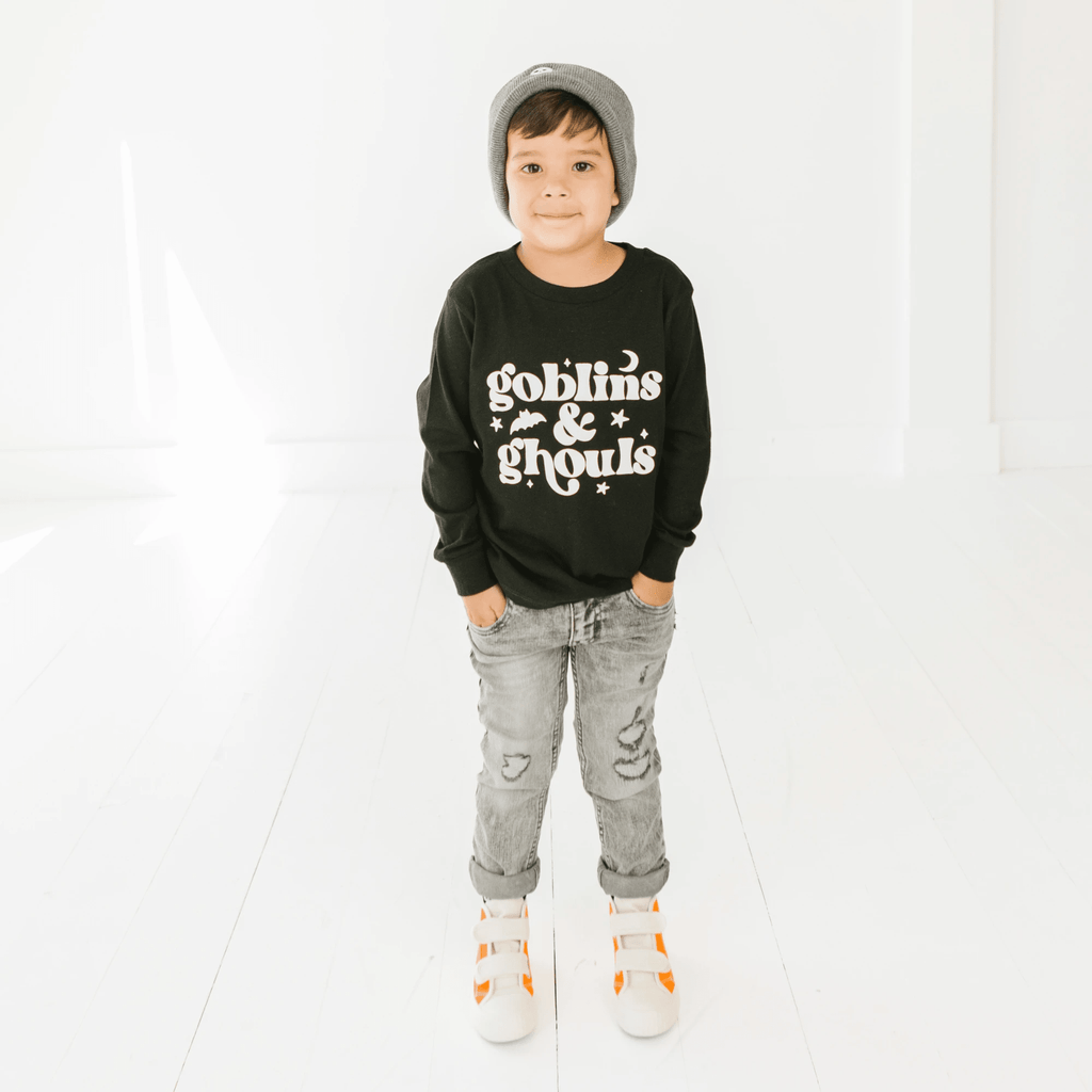 Goblins and Ghouls toddler and youth tee, Halloween collection by Benny and Ray Apparel