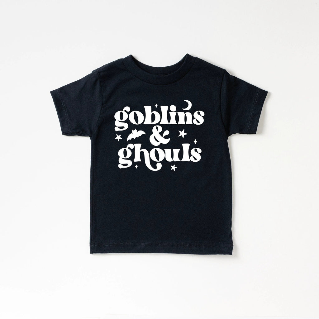 Goblins and Ghouls toddler and youth tee, Halloween collection by Benny and Ray Apparel