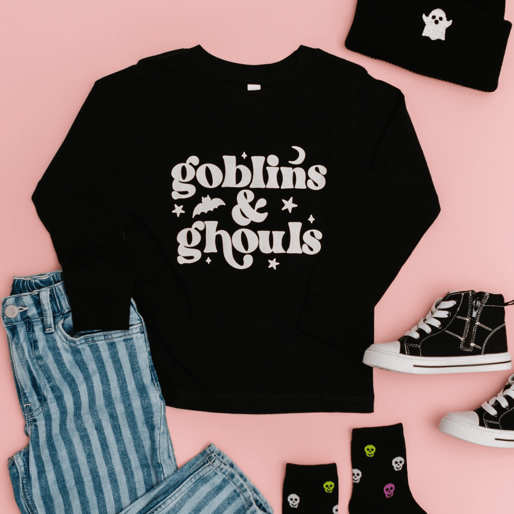 Goblins and Ghouls toddler and youth tee, Halloween collection by Benny and Ray Apparel