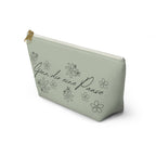 Gönn dir eine Pause Floral Makeup Bag, German mental health Accessory Pouch Bags La Vie Bien Gönn dir eine Pause Floral Makeup Bag, German mental health Accessory Pouch