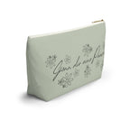 Gönn dir eine Pause Floral Makeup Bag, German mental health Accessory Pouch Bags La Vie Bien Gönn dir eine Pause Floral Makeup Bag, German mental health Accessory Pouch