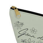 Gönn dir eine Pause Floral Makeup Bag, German mental health Accessory Pouch Bags La Vie Bien Gönn dir eine Pause Floral Makeup Bag, German mental health Accessory Pouch