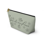 Gönn dir eine Pause Floral Makeup Bag, German mental health Accessory Pouch Bags La Vie Bien Gönn dir eine Pause Floral Makeup Bag, German mental health Accessory Pouch