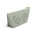 Gönn dir eine Pause Floral Makeup Bag, German mental health Accessory Pouch Bags La Vie Bien Gönn dir eine Pause Floral Makeup Bag, German mental health Accessory Pouch