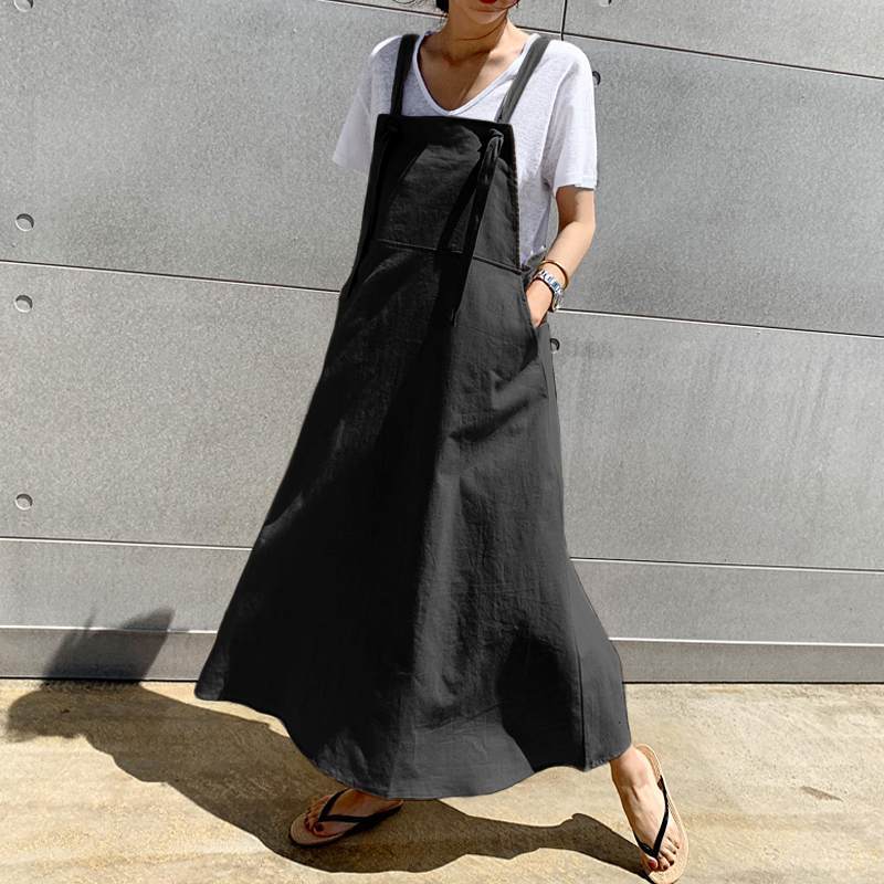 Going Off Overall Dress