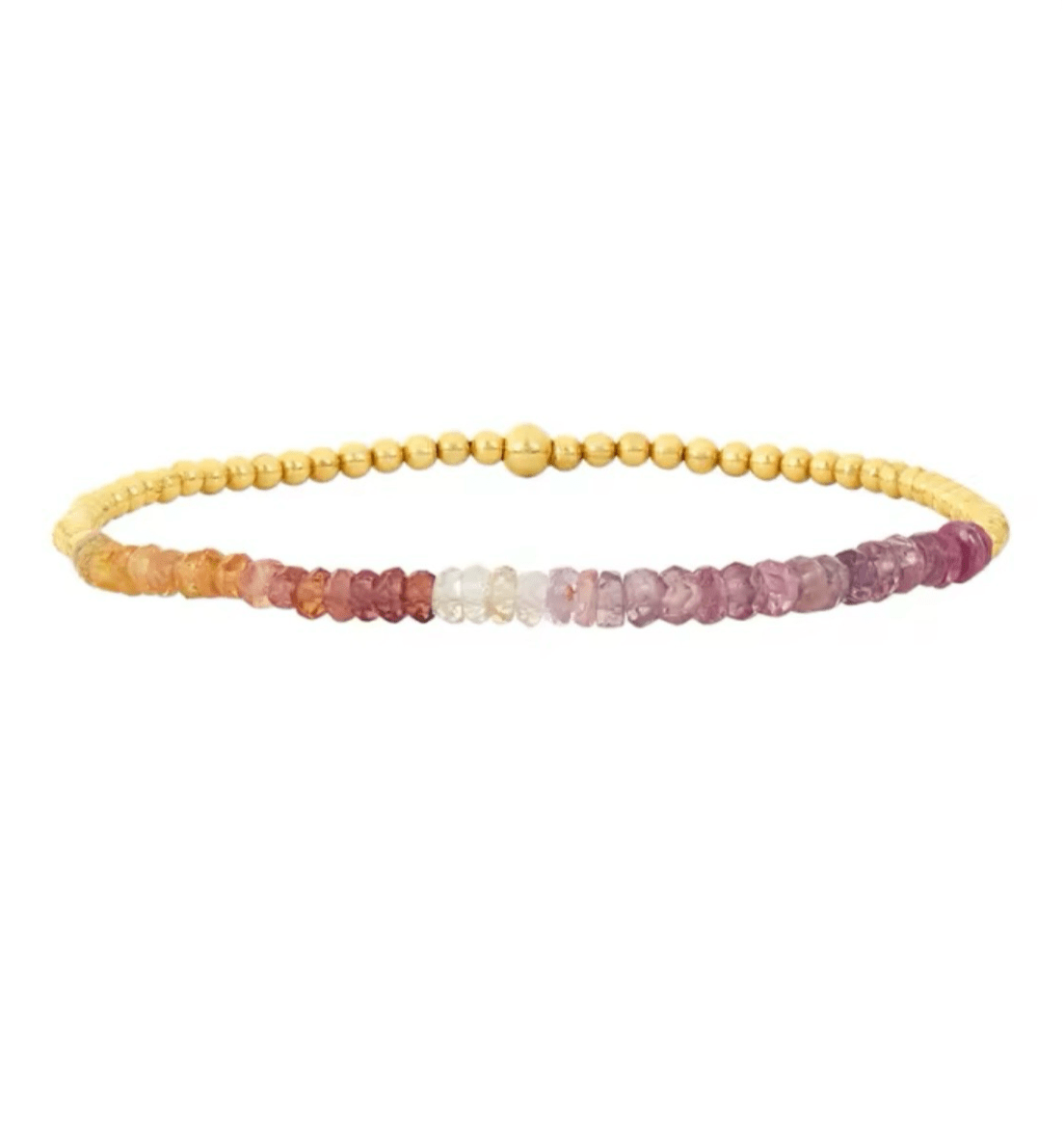 Gold Beaded Crystal Waterproof Non - Tarnish Bracelets