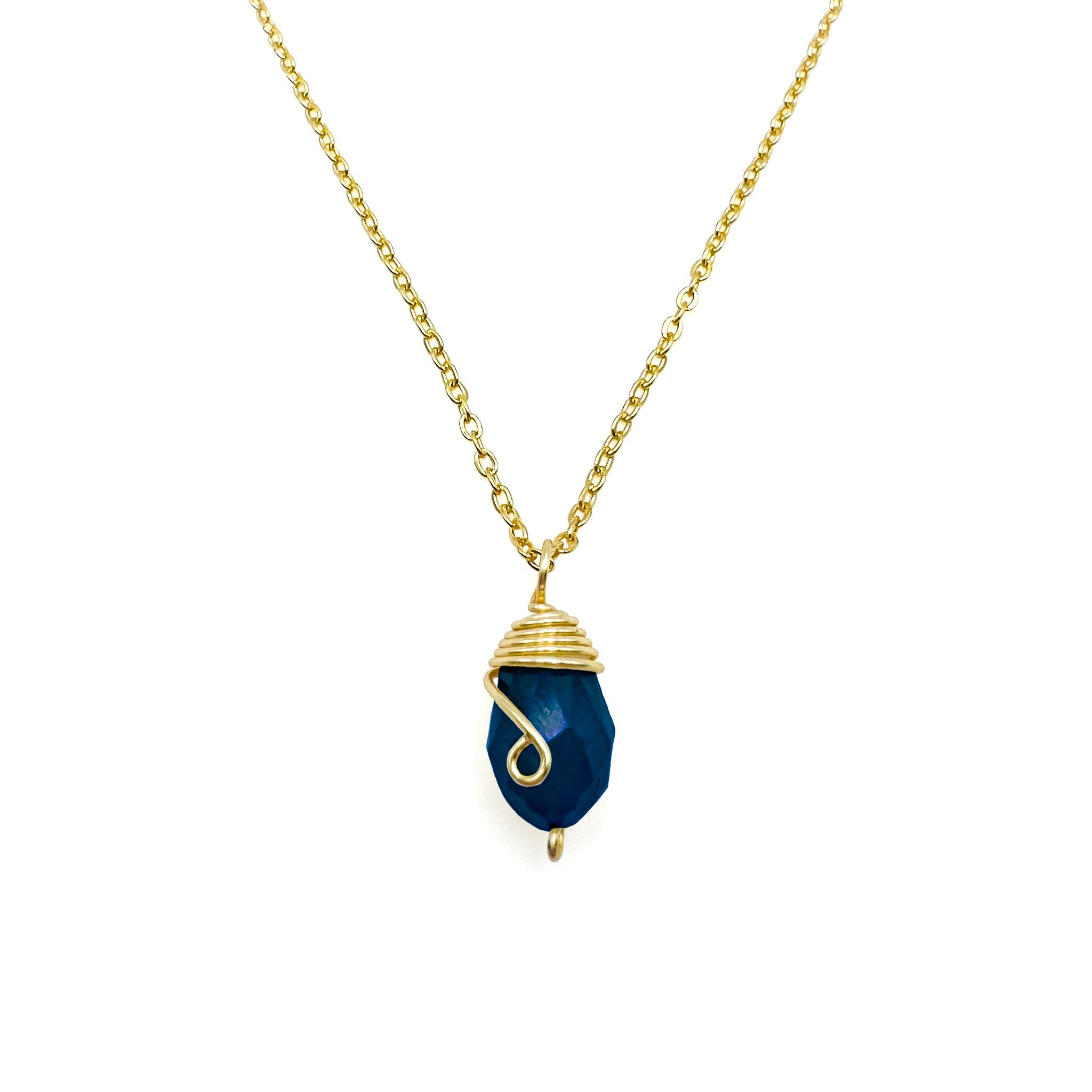Gold Birthstone necklace by Alegria Accessories Inc