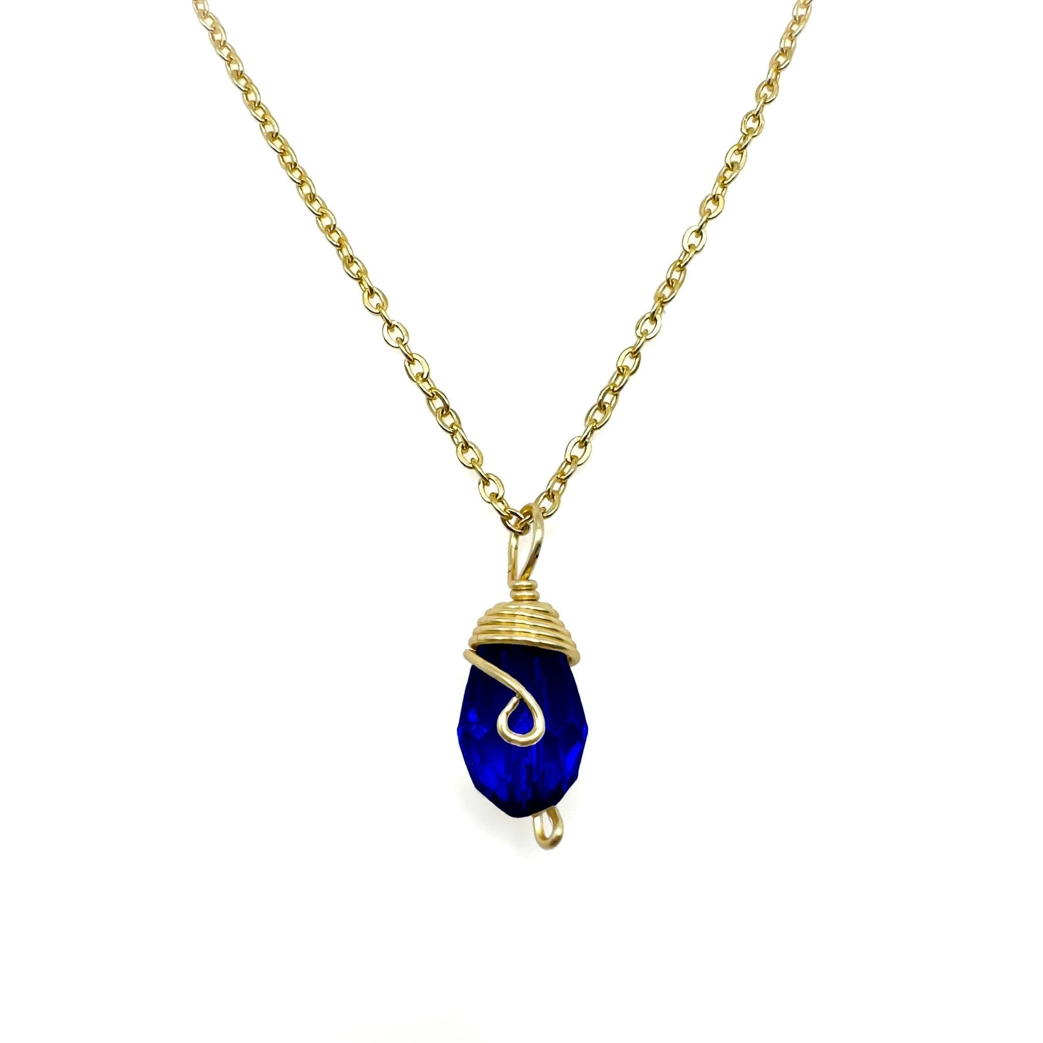 Gold Birthstone necklace by Alegria Accessories Inc