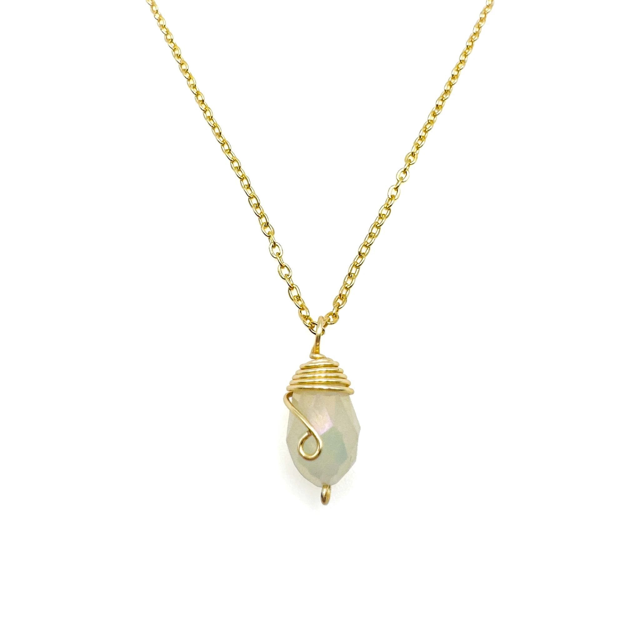 Gold Birthstone necklace by Alegria Accessories Inc
