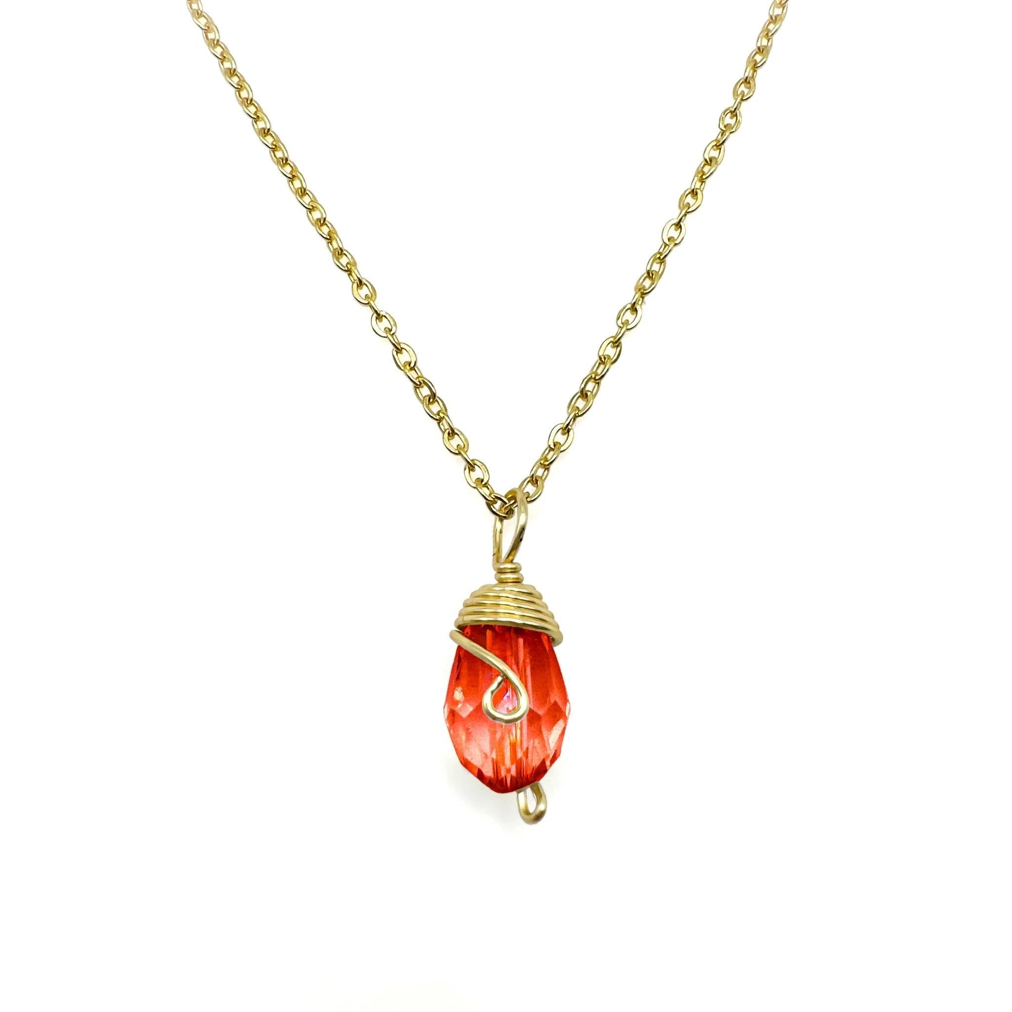 Gold Birthstone necklace by Alegria Accessories Inc