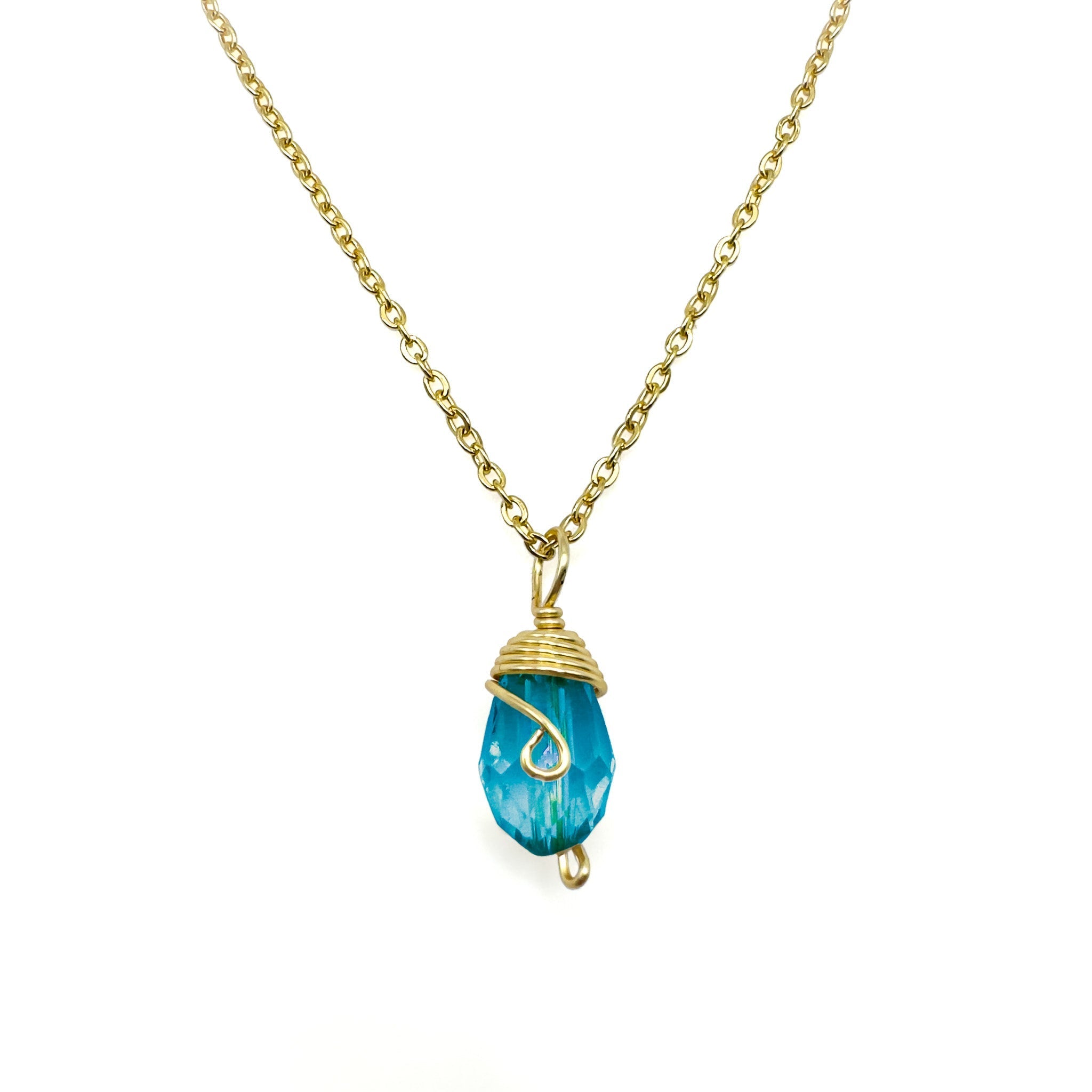 Gold Birthstone necklace by Alegria Accessories Inc