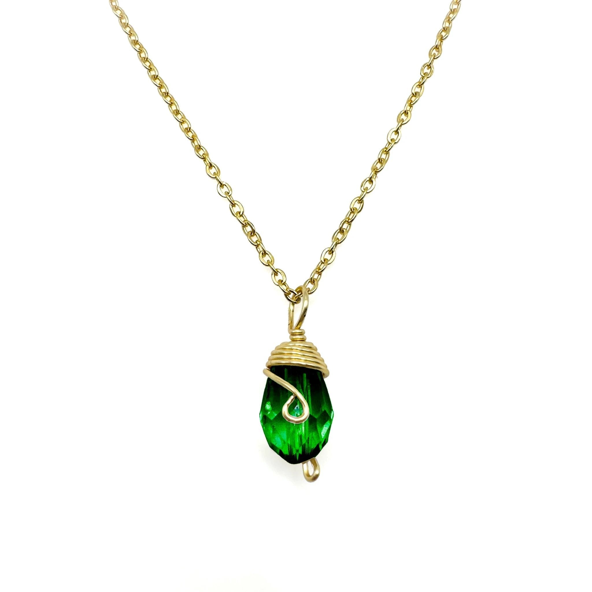 Gold Birthstone necklace by Alegria Accessories Inc