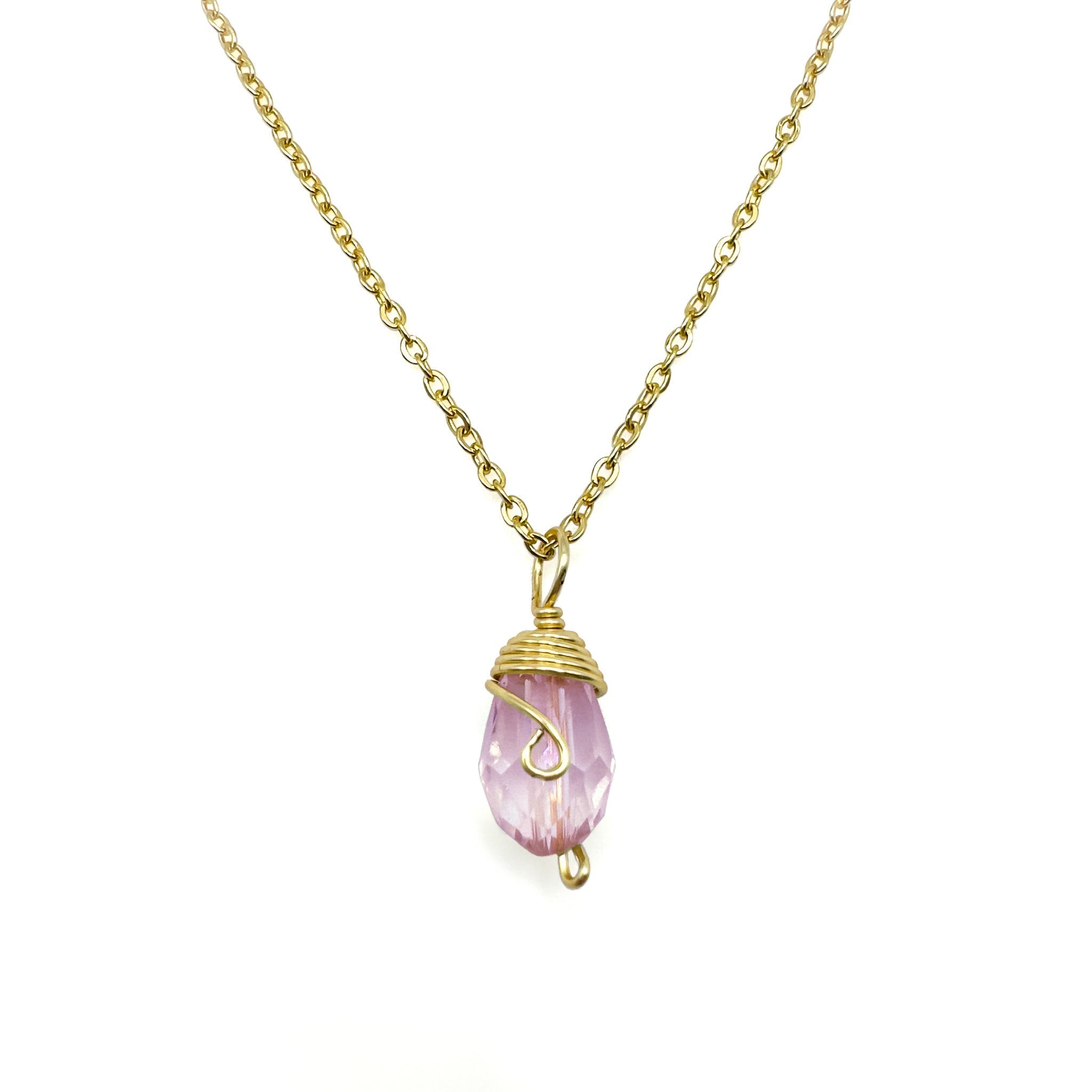 Gold Birthstone necklace by Alegria Accessories Inc