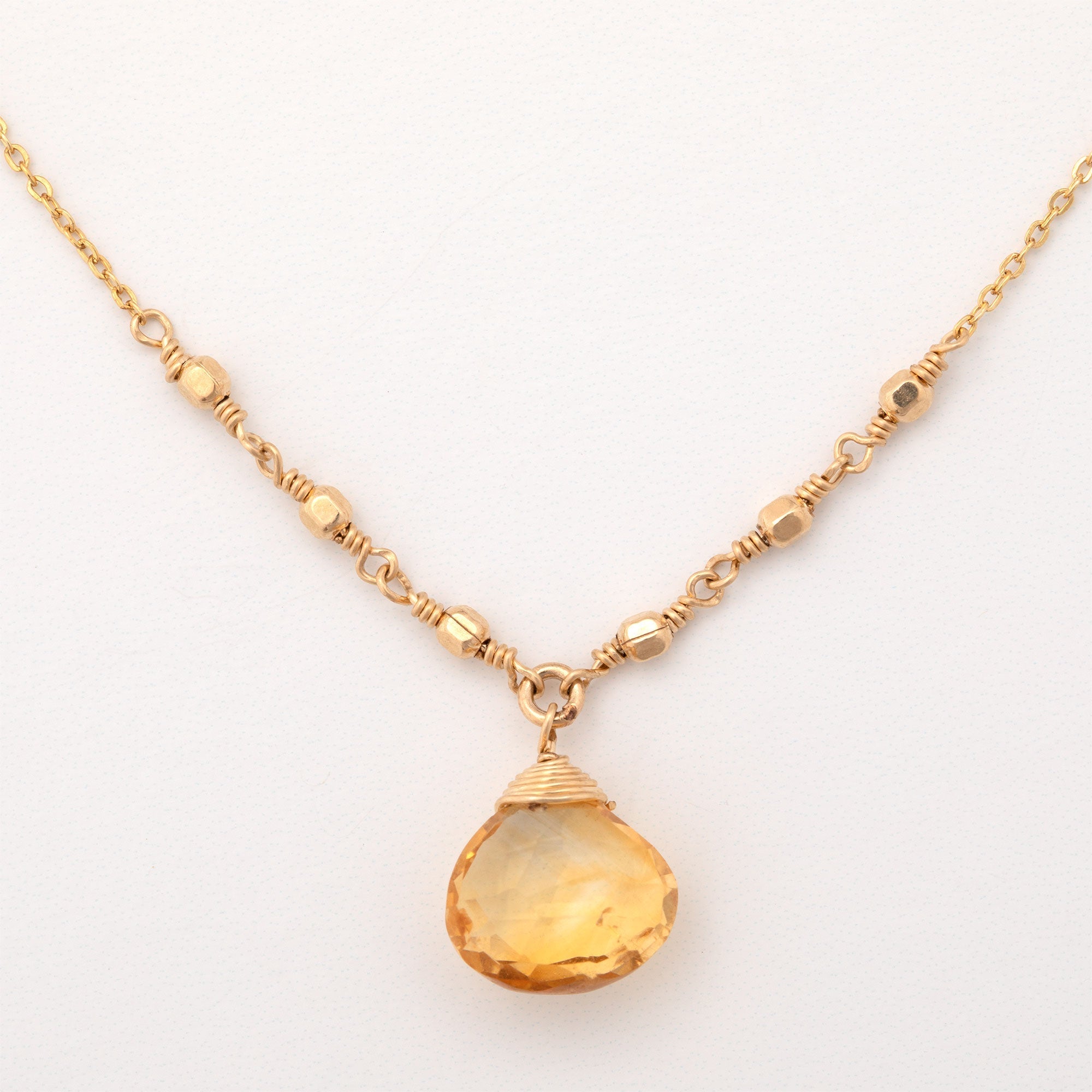 Gold Filled Necklace with Gemstone Necklaces - Fine La Vie Bien Gold Filled Necklace with Gemstone