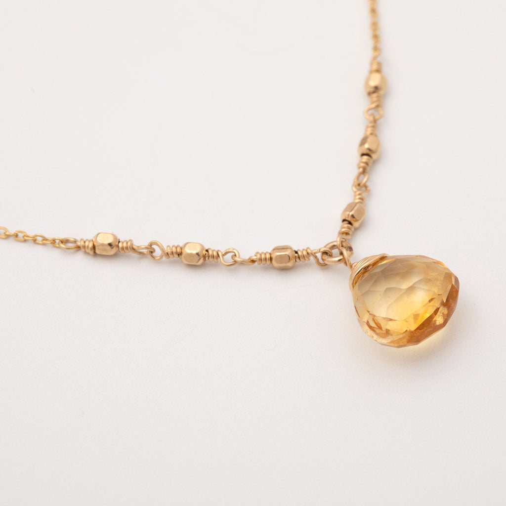 Gold Filled Necklace with Gemstone Necklaces - Fine La Vie Bien Gold Filled Necklace with Gemstone