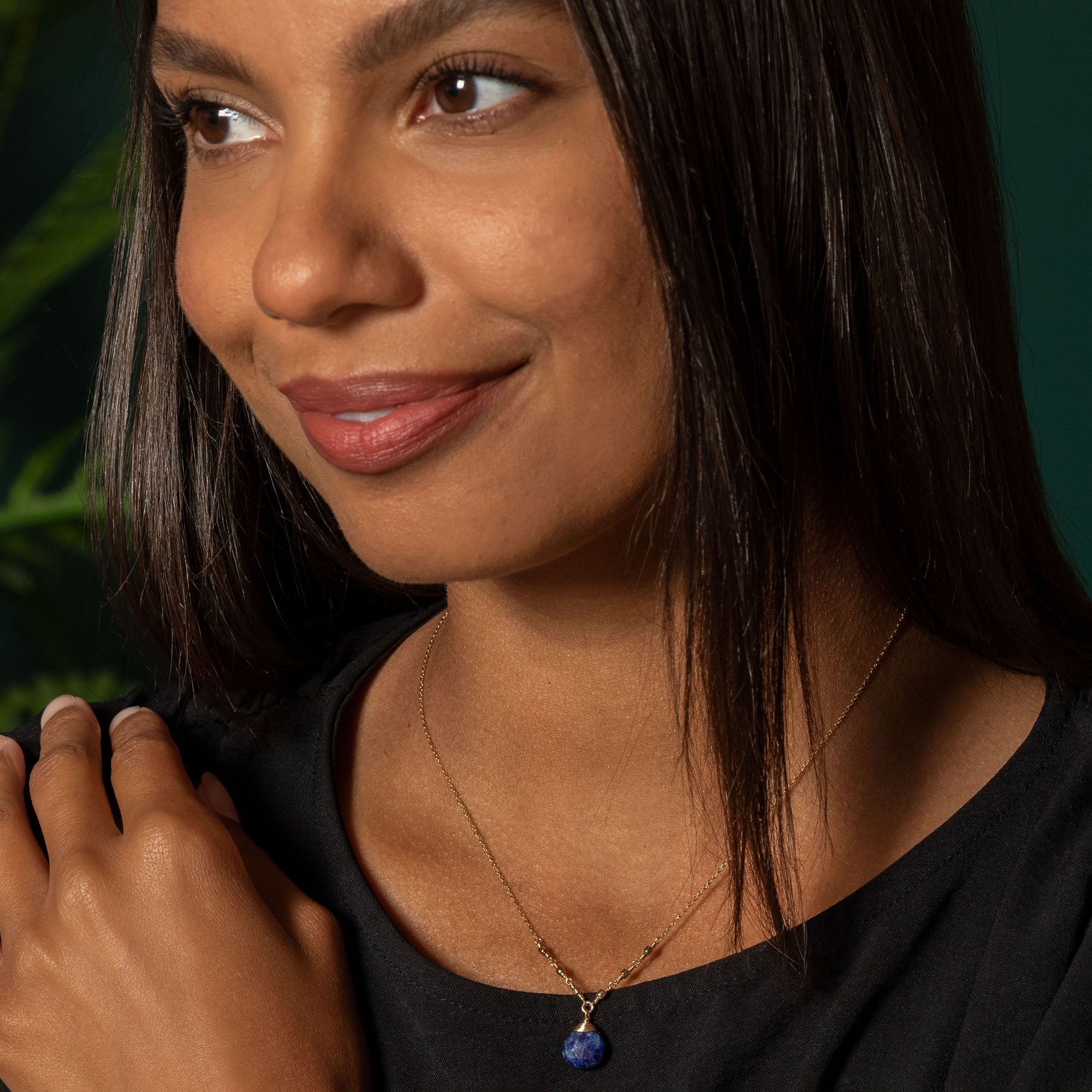 Gold Filled Necklace with Gemstone Necklaces - Fine La Vie Bien Gold Filled Necklace with Gemstone