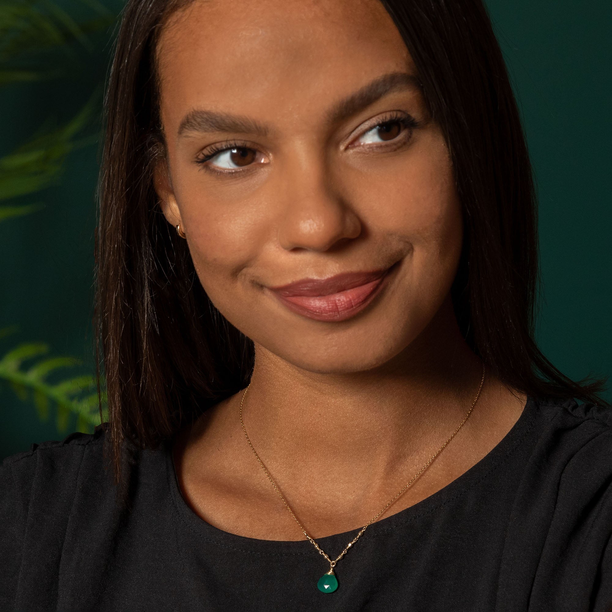 Gold Filled Necklace with Gemstone Necklaces - Fine La Vie Bien Gold Filled Necklace with Gemstone