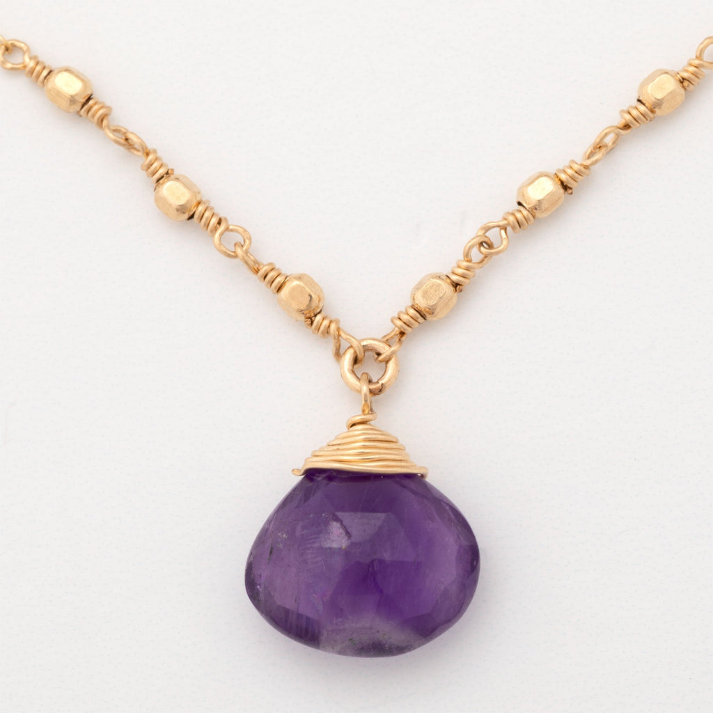 Gold Filled Necklace with Gemstone Necklaces - Fine La Vie Bien Gold Filled Necklace with Gemstone