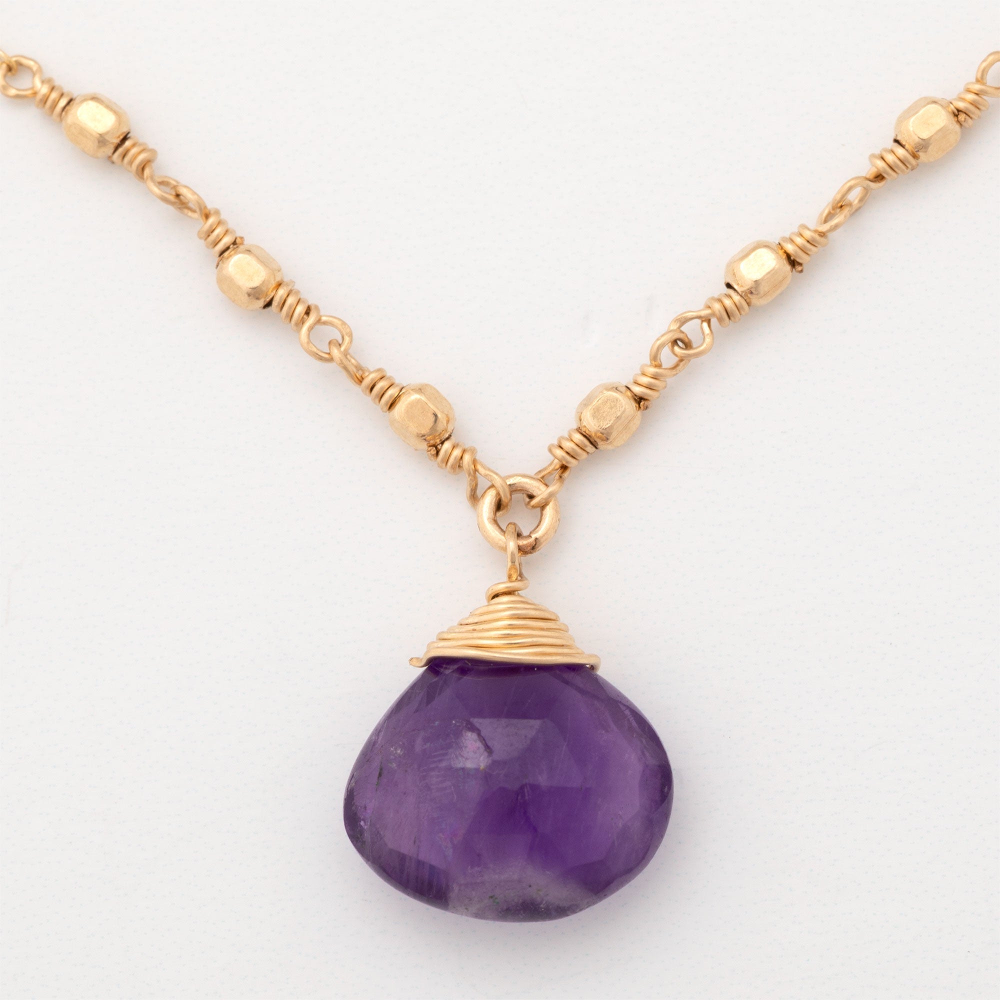 Gold Filled Necklace with Gemstone Necklaces - Fine La Vie Bien Gold Filled Necklace with Gemstone