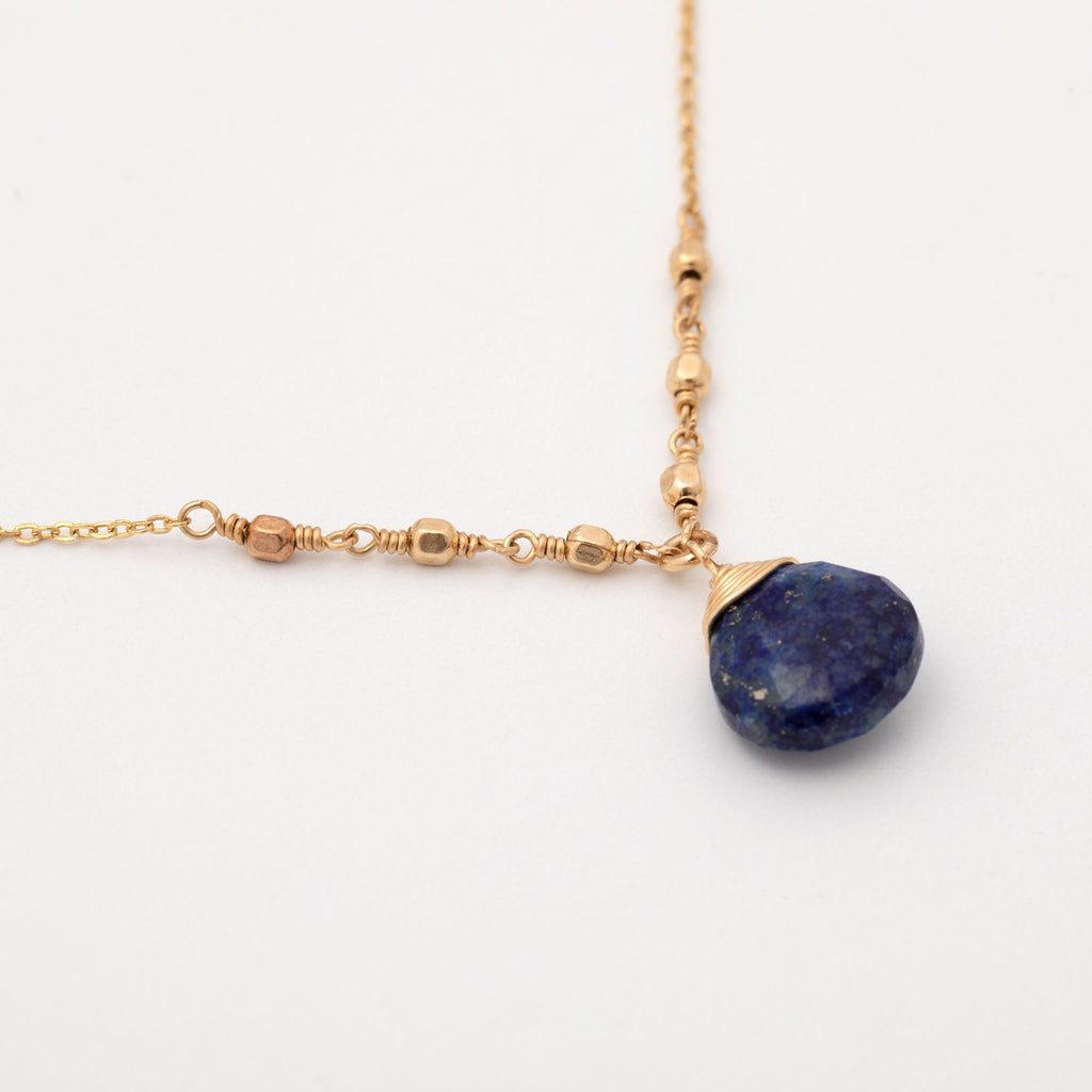 Gold Filled Necklace with Gemstone Necklaces - Fine La Vie Bien Gold Filled Necklace with Gemstone