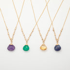 Gold Filled Necklace with Gemstone Necklaces - Fine La Vie Bien Gold Filled Necklace with Gemstone