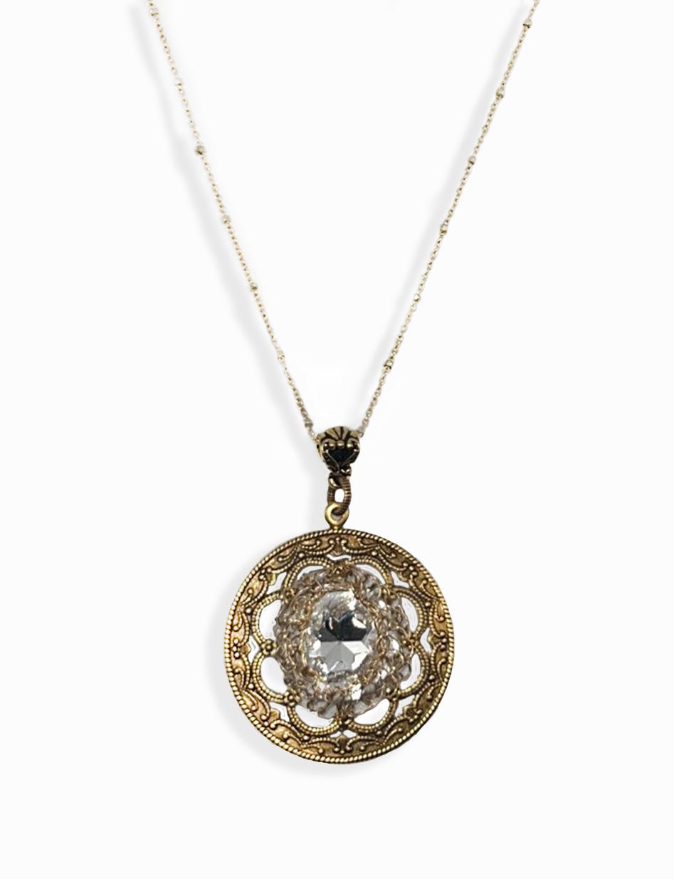 Gold filled & Swarovski necklace Necklaces La Vie Bien Gold filled & Swarovski necklace