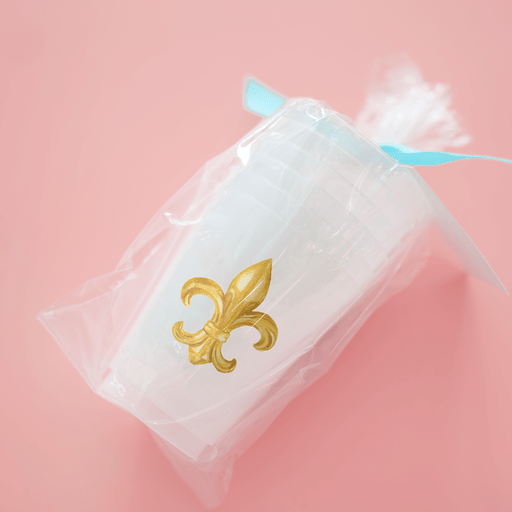 Gold Fleur De Lis Frosted Cups Frosted Cups La Vie Bien Gold Fleur De Lis Frosted Cups