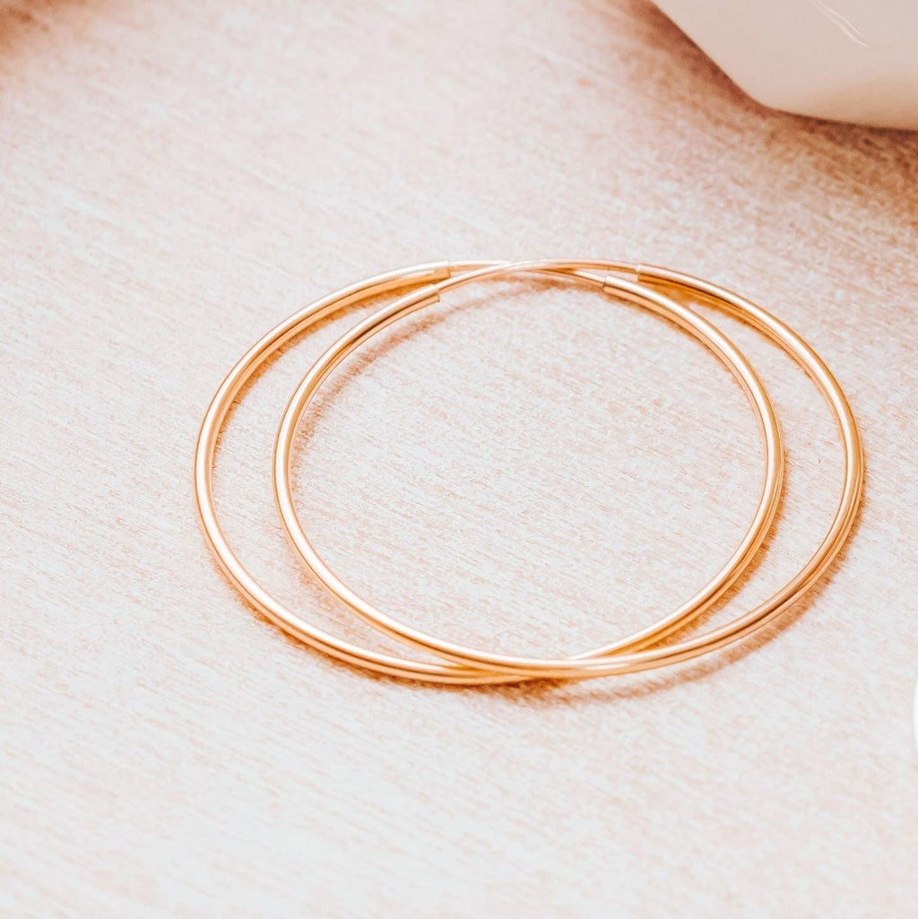 Gold Hoop Earrings Earrings La Vie Bien Gold Hoop Earrings