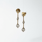 Gold Mesh Hanging Earring Earrings La Vie Bien Gold Mesh Hanging Earring