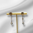 Gold Mesh Hanging Earring Earrings La Vie Bien Gold Mesh Hanging Earring
