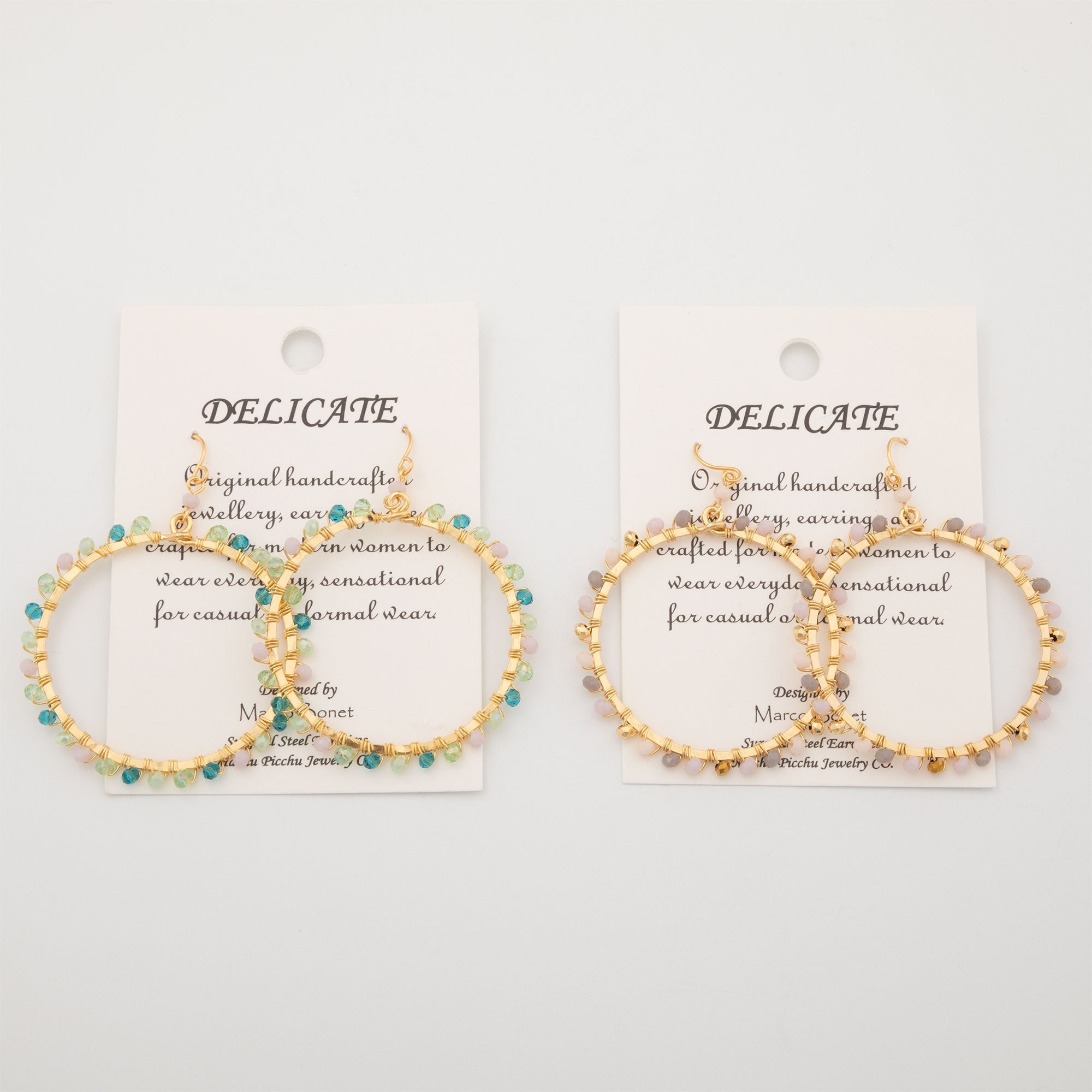 Gold-Plated Bohemian Crystal Earrings Earrings - Fashion La Vie Bien Gold-Plated Bohemian Crystal Earrings