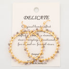 Gold-Plated Bohemian Crystal Earrings Earrings - Fashion La Vie Bien Gold-Plated Bohemian Crystal Earrings