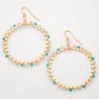 Gold-Plated Bohemian Crystal Earrings Earrings - Fashion La Vie Bien Gold-Plated Bohemian Crystal Earrings
