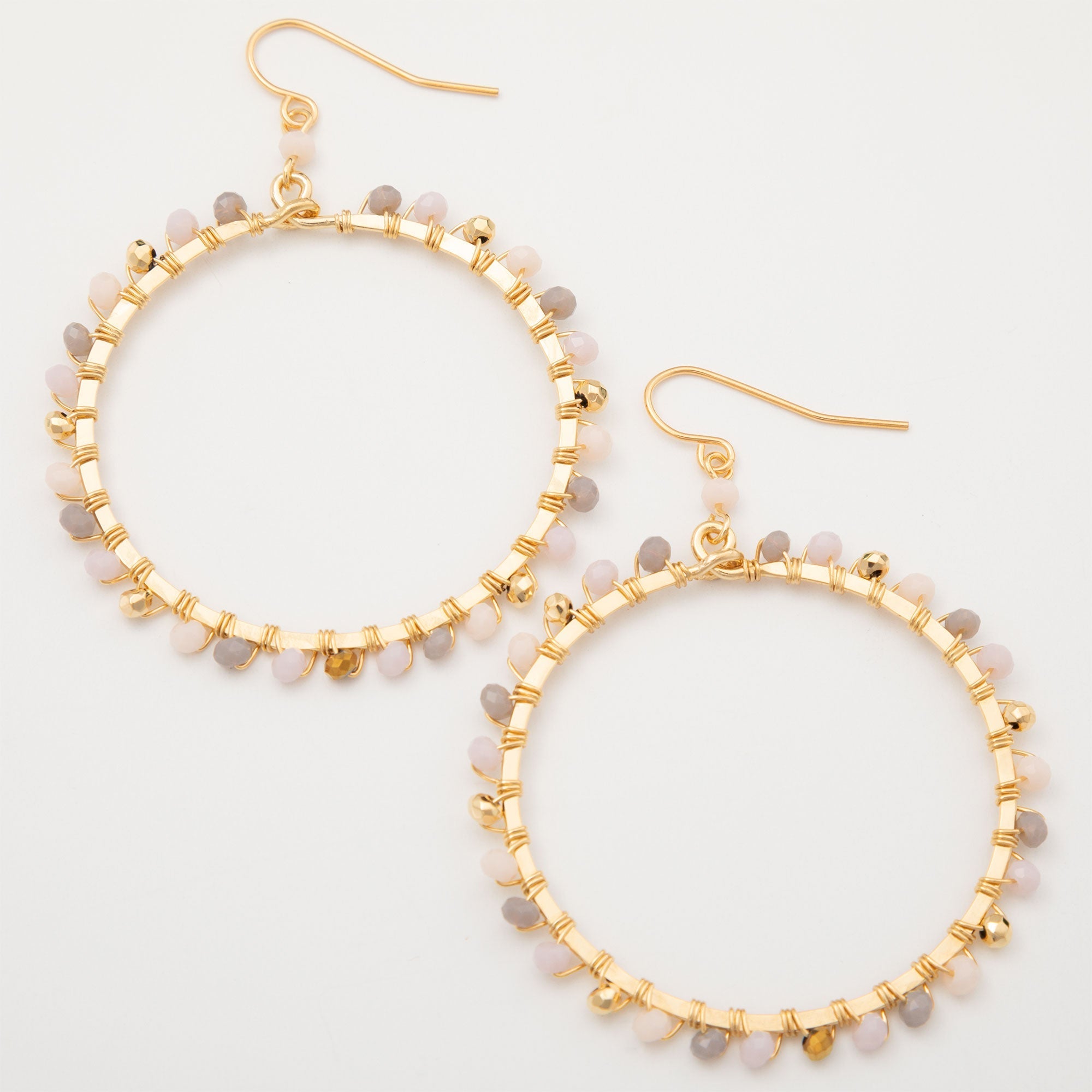 Gold-Plated Bohemian Crystal Earrings Earrings - Fashion La Vie Bien Gold-Plated Bohemian Crystal Earrings