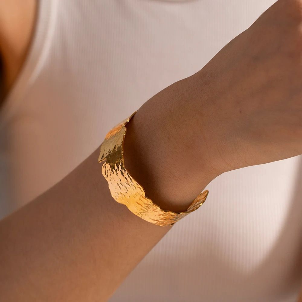 Gold Sheet Bracelet Bracelets La Vie Bien Gold Sheet Bracelet