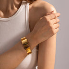 Gold Sheet Bracelet Bracelets La Vie Bien Gold Sheet Bracelet