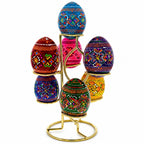 Gold Tone Metal Display Stand - Holds 7 Eggs Spheres 7.5 Inches Tall Egg Decorating > Stands > Metal La Vie Bien Gold Tone Metal Display Stand - Holds 7 Eggs Spheres 7.5 Inches Tall