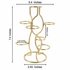 Gold Tone Metal Display Stand - Holds 7 Eggs Spheres 7.5 Inches Tall Egg Decorating > Stands > Metal La Vie Bien Gold Tone Metal Display Stand - Holds 7 Eggs Spheres 7.5 Inches Tall