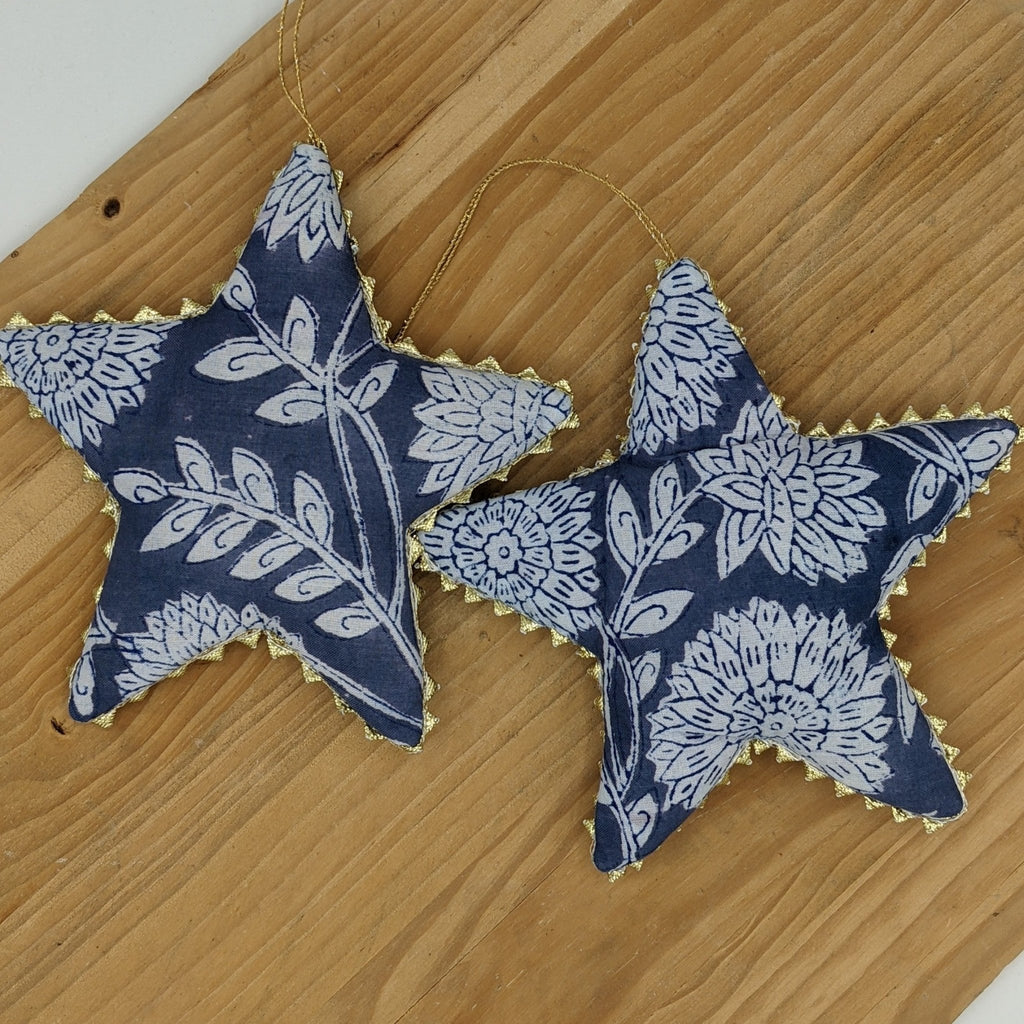 Gold Trimmed Star Ornaments