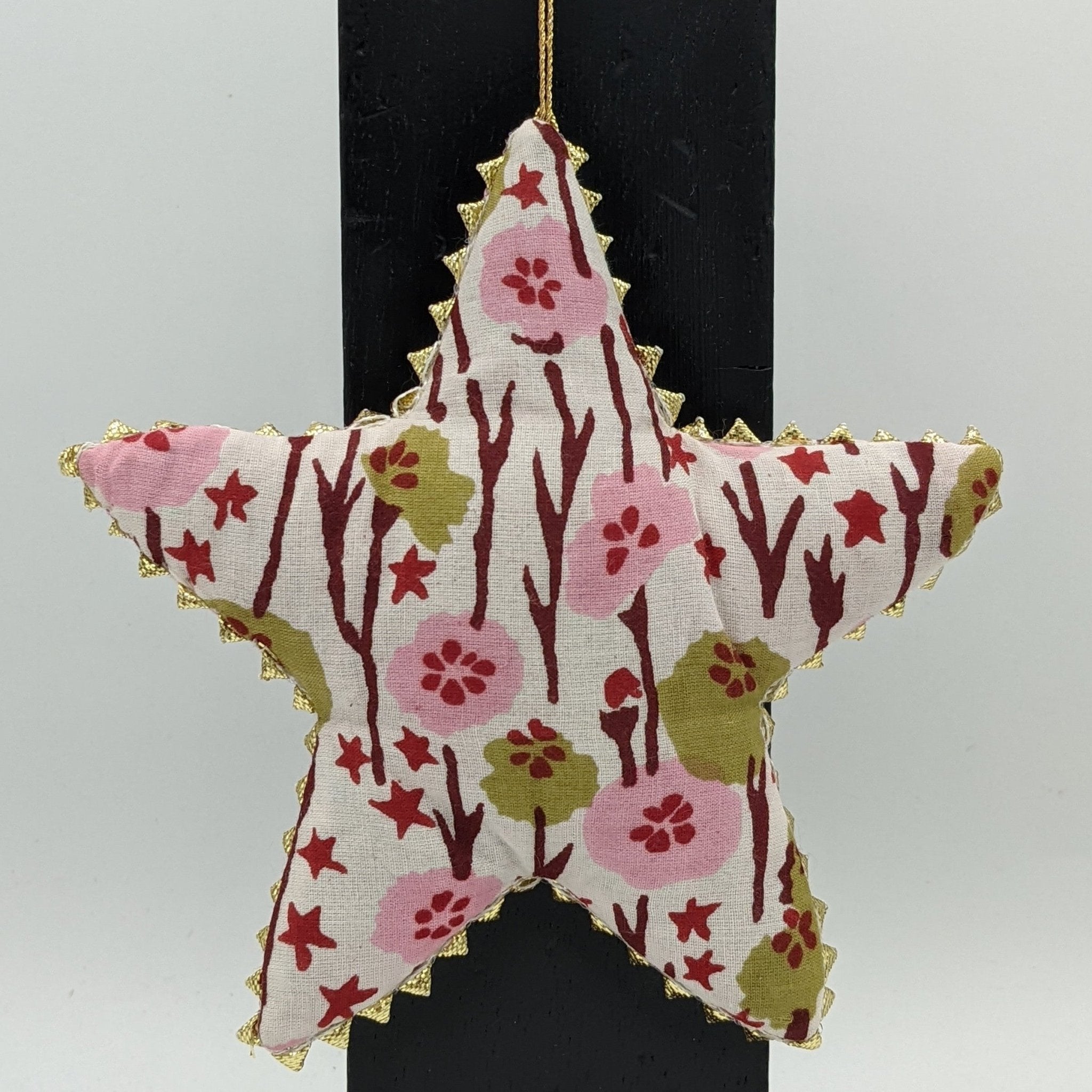 Gold Trimmed Star Ornaments