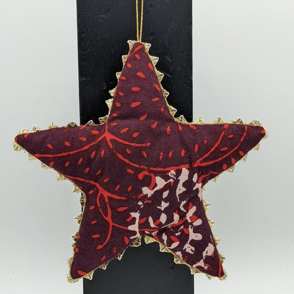 Gold Trimmed Star Ornaments