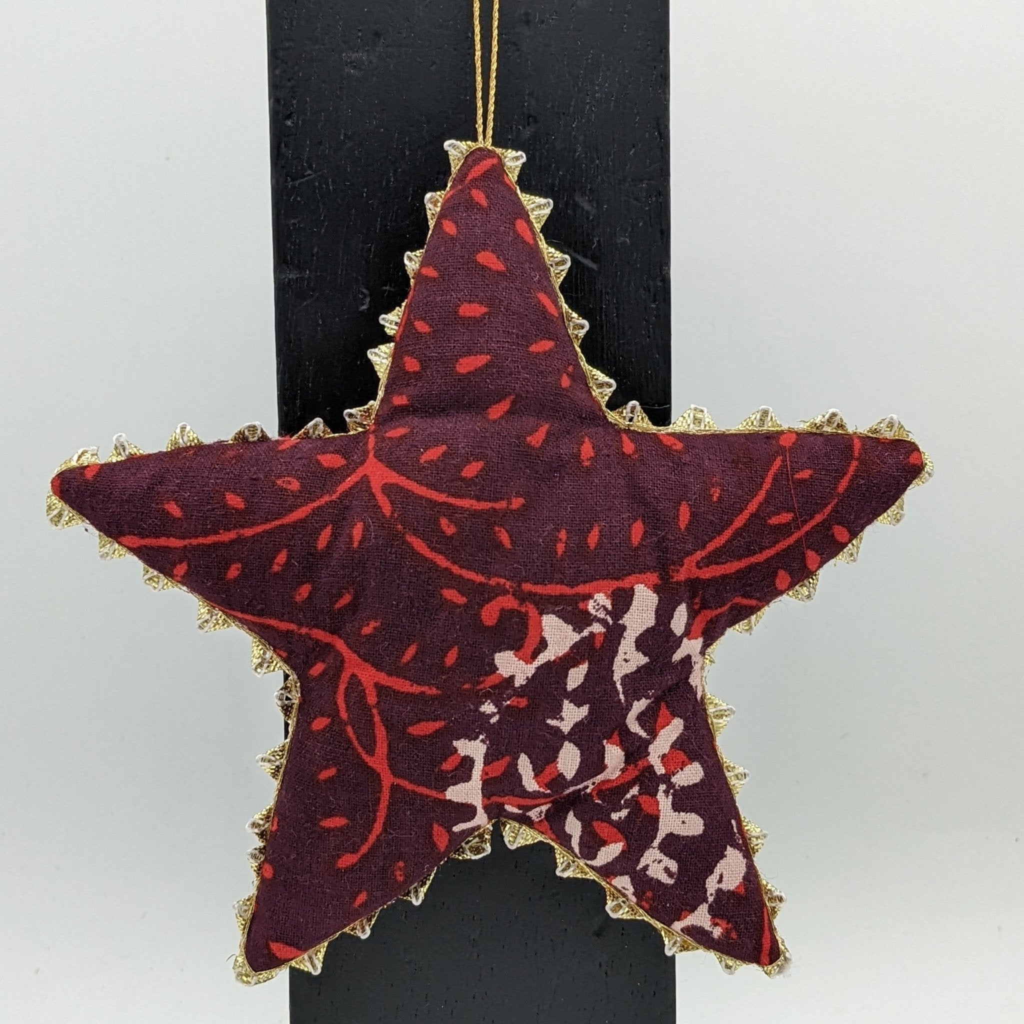 Gold Trimmed Star Ornaments