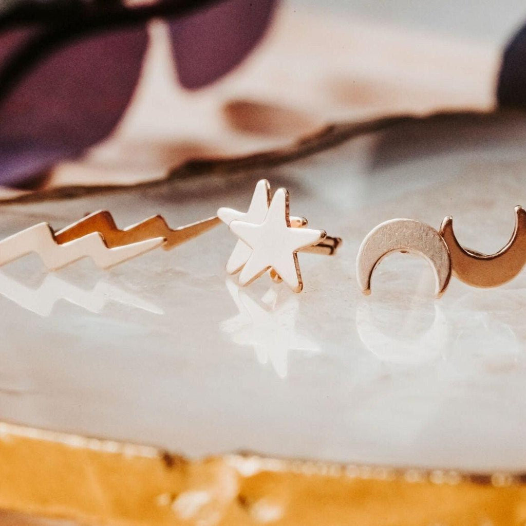 Gold Weather Earrings Earrings La Vie Bien Gold Weather Earrings