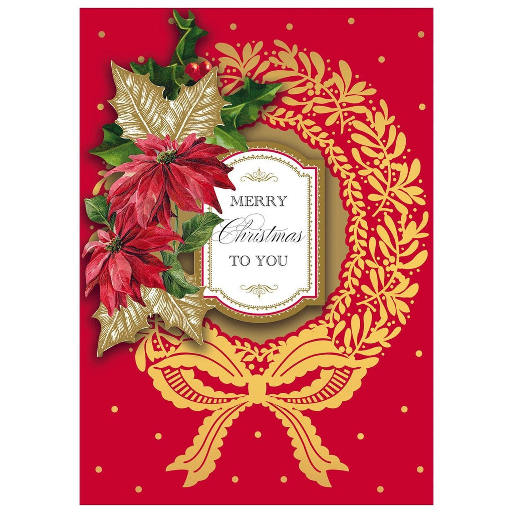 Gold Wreath Boxed Card 10 ct by Anna Griffin Inc.