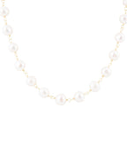 Golden Chain and White Pearl Necklaces Necklaces La Vie Bien Golden Chain and White Pearl Necklaces
