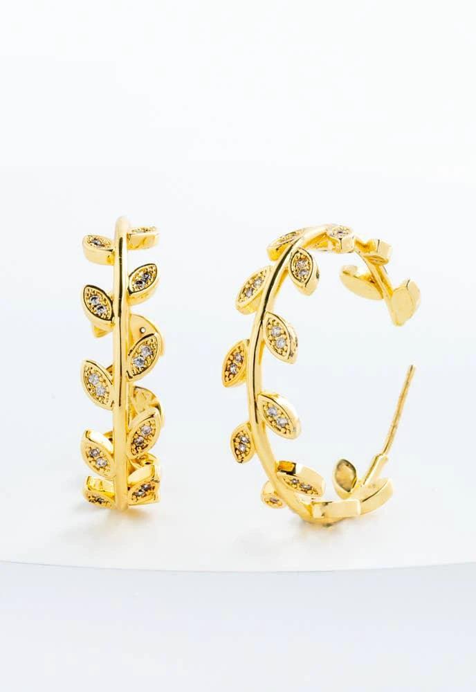 Golden Garland Hoops by Ethical Trade Co