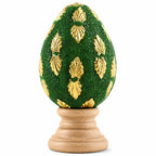Golden Leaves Wooden Easter Egg Easter Eggs > Wooden > Singles La Vie Bien Golden Leaves Wooden Easter Egg