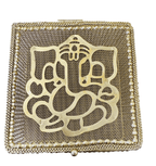 Golden Metal Ganesha Gift Boxes - Perfect To Pack Small Gifts Like Diya, Jewelry La Vie Bien Golden Metal Ganesha Gift Boxes - Perfect To Pack Small Gifts Like Diya, Jewelry