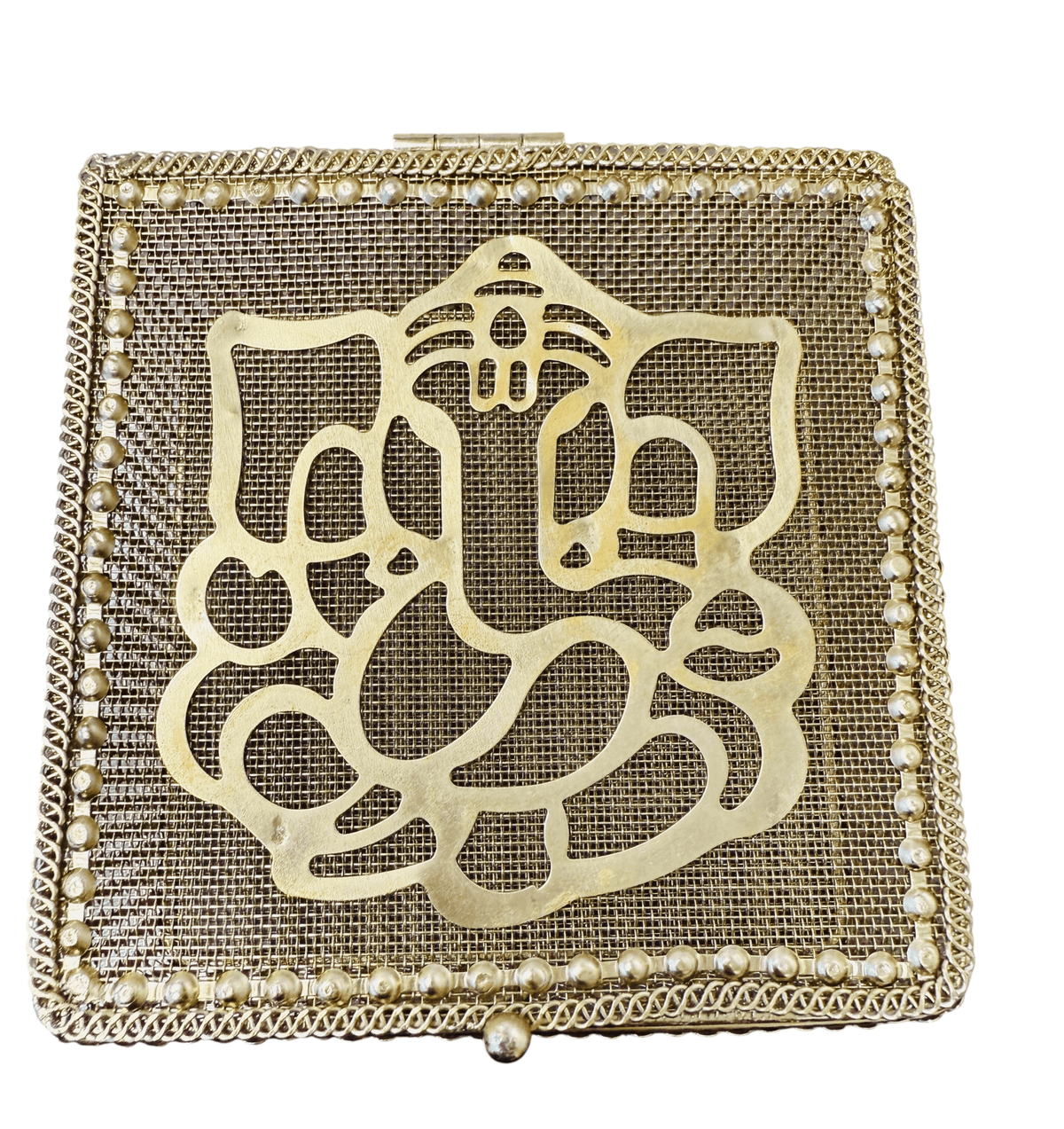 Golden Metal Ganesha Gift Boxes - Perfect To Pack Small Gifts Like Diya, Jewelry La Vie Bien Golden Metal Ganesha Gift Boxes - Perfect To Pack Small Gifts Like Diya, Jewelry