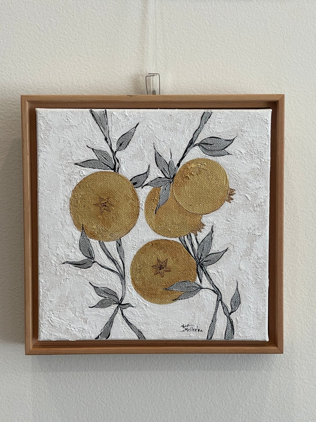 Golden Pomegranates-II Painting Canvas Art La Vie Bien Golden Pomegranates-II Painting